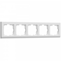 Werkel рамка СУ 5 мест. Stark (белый)  (WL04-Frame-05-white a030811)W0051801 a050911