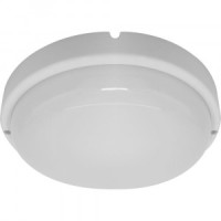 &quot;Feron св-к св/д ЖКХ 18W(1440lm) 4000K 4K круг белый пластик IP65 175x175x50 AL3005 41341