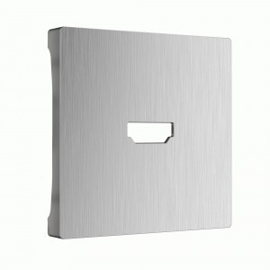Werkel накладка для роз. СУ 1 мест. HDMI (серебряный рифленый) W1196009 a051349
