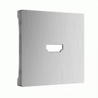 Werkel накладка для роз. СУ 1 мест. HDMI (серебряный рифленый) W1196009 a051349