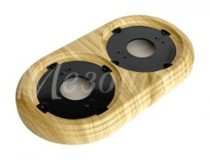 МЕЗОНИНЪ РЕТРО УСАДЬБА Рамка 2-местная пластиковая, СОСНА GE30702-11