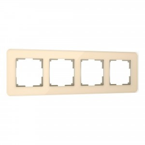 Werkel рамка СУ 4 мест. Elite (айвори, стекло) W0042443 a057885