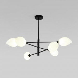 Eurosvet св-к подвесной 6x5W G9 860х860х650 мет. черн./бел. Sinki 30189/6 Умный дом a065721