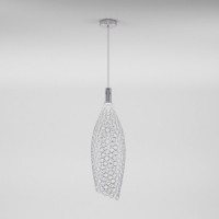 Eurosvet св-к св/д подвес 6W(619lm) 4000К 4К 200х200х2000 металл хром Ruche 90352/1 a069062