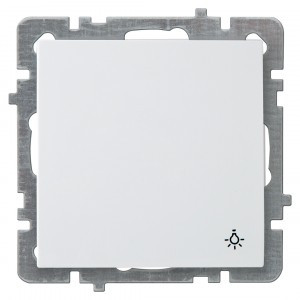 Nilson TOURAN-ALEGRA-THOR мех. выкл. СУ 1 кл. Кнопка  белый 24110405