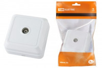 TDM Ладога роз. TV ОУ 1 мест. бел. (RG6) (10!) SQ1801-0025