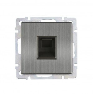 Smartbuy Нептун мех. роз. СУ компьютерная RJ-45 серый никель  (SBE-05gn-S1-RJ)