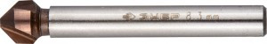 Зенкер ЗУБР "ЭКСПЕРТ" конусный с 3-я реж. кром.ст.P6M5 с Co покрыт.d 8,3х50 мм, цилиндр хвост.d 6мм,