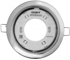 СТАРТ GX53 св-к встр. 15,5W 106x36 хром без лампы монтажное отверстие d85мм 19416