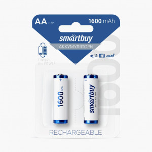 Ак-р Smartbuy AA/R6 Ni-Mh 1600 mAh BL2 (24/240) SBBR-2A02BL1600