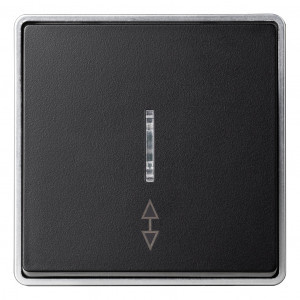 Smartbuy Сириус выкл. ОУ 1 кл. (проходной) (инд.) 10А черный SBE-07b-10-SW12-1