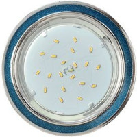 Ecola GX53 H4 DL3901 св-к Круг под Стеклом Голубой блеск/хром 38x106 FB53GRECB (10!)