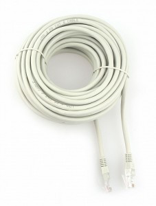 Патч-корд UTP Cablexpert PP6U-15M кат.6, 15м, литой, многожильный (серый), 19723