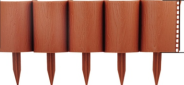 Ограждение &quot;Садовый конструктор&quot; (1 комплект 3 метра, 6 шт х 50см, высота 15см), цвет терракот