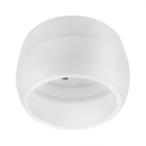 Ecola GX53 SP5396 св-к накладной СПОТ сфера углублённый Белый с матовым сводом 90x52 SS536WECB