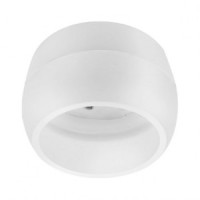 Ecola GX53 SP5396 св-к накладной СПОТ сфера углублённый Белый с матовым сводом 90x52 SS536WECB