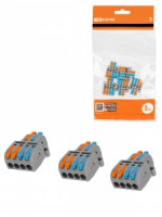 TDM клемма СМК разветв. с рычагом СКР-424 2х(1вх/2вых) 2,5(4)мм2 24A (уп.5шт цена за уп) SQ0527-0313