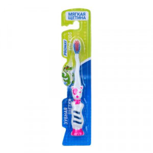 PROWAY Зубная щетка детская Друг, пластик, резина, мягкая жесткость, индекс 3, степень G&lt;6