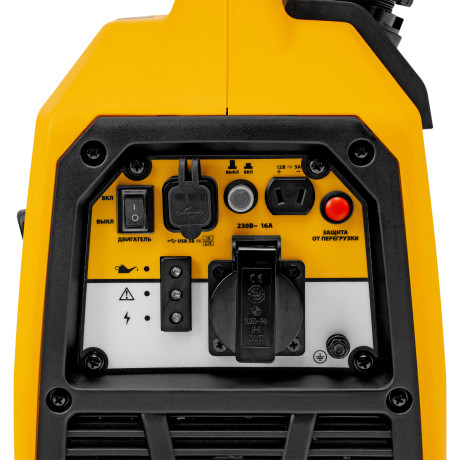 Генератор инверторный GS-1100iS, 1,1 кВт, 230 В, закрытый корпус, ручной старт DENZEL