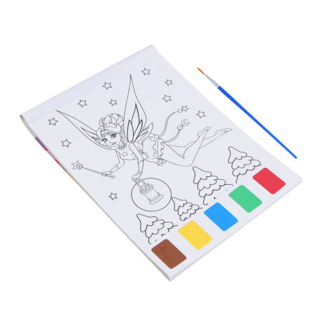 ХОББИХИТ Набор для творчества Раскраска", 9 листов, краски, картон, пластик, 17,5х23см, 8 дизайнов