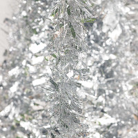 Мишура YТ22-22В серебро d-9см L2м (ЗАПАЙКА 10шт)