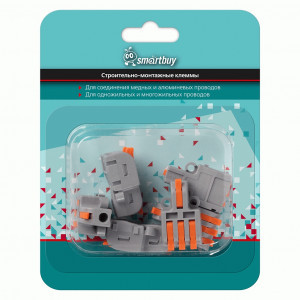 SmartBuy клемма СМК разветвительная с рычагом 1x4(0,08-4 мм?) 32А (уп. 6шт,цена/уп) SBE-cwcc-1-3-rp