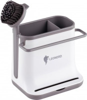 Органайзер для кухни SAUBER, 2 отделения (щетка в комплекте) 105846 Leonord