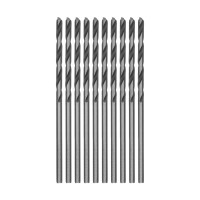 Сверло по металлу, 2 мм, быстрорежущая сталь, 10 шт, цилиндрический хвостовик Сибртех