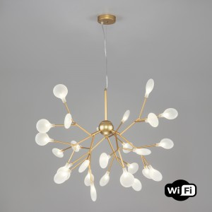 Bogate's Люстра G4 27x3W 755x900 металл белый/перламутровое золото Foglia 341 a053994