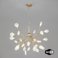 Bogate&#039;s Люстра G4 27x3W 755x900 металл белый/перламутровое золото Foglia 341 a053994