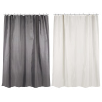 VETTA Шторка для ванной, с утяжелителем, полиэстер, 80 г/м2, 180x180 см, Однотон текстурный, 2 диз,
