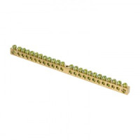 EKF Шина PEN &quot;ноль-земля&quot; 6x9мм 24 отверстия латунь крепеж по краям PROxima sn0-63-24-k