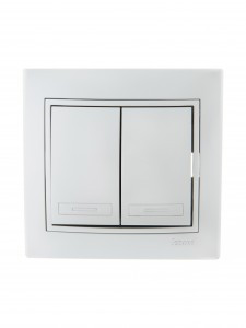 Lezard Мира выкл. СУ 2 кл. 10А металлик серый (корпус PC) 701-1010-101