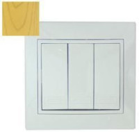 Lezard Мира выкл. СУ 3 кл. 10А ольха (корпус PC) 701-0701-109