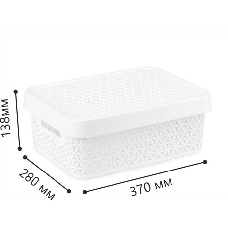 Корзина Элемент 11 л белый БШ9017 х7