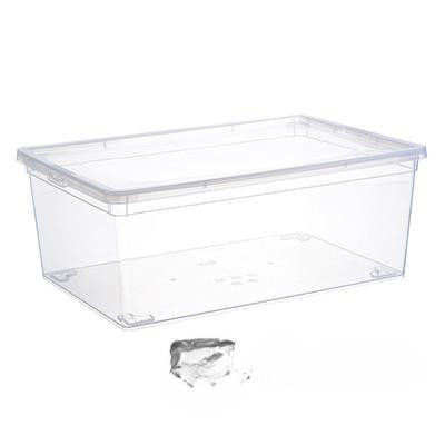 Ящик для хранения 10 л прозрачный 370*250*140 мм М2352