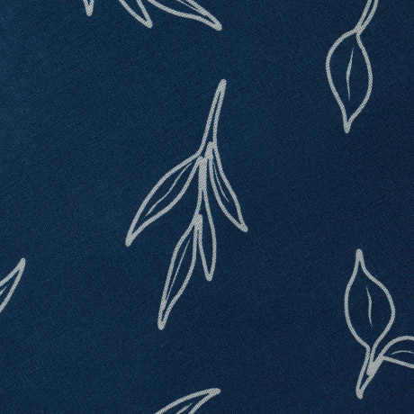 PROVANCE Нэви Простыня на резинке 140х200х20см, 100% хлопок, бязь, синий