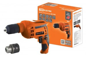 TDM Дрель Рубин ДУ-450Б мощ.450Вт 0-3000 об/мин 0,8-10мм БЗП рев. рег. оборотов, шнур 2м SQ1085-0101