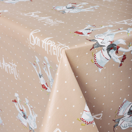 PROVANCE Гуси Скатерть ПВХ 140х180см, 3 цвета