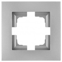 Bylectrica НОВЫЙ СТИЛЬ рамка 1 мест. СУ серебро, (ЮЛИГ.735212.551 серебро)