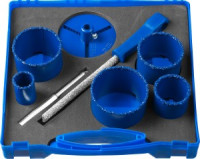 Набор кольцевых коронок ЗУБР &quot;ПРОФЕССИОНАЛ&quot; 8 пр. в кейсе: коронки O 33,53,67,73,83мм,осн,сверло