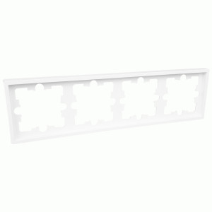 Bylectrica CARRE рамка СУ 4 мест. (корп. ABS) белый (ЮЛИГ.735212.594)