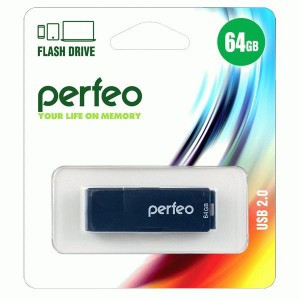Флэш-диск USB 64GB Perfeo Perfeo C04 Black