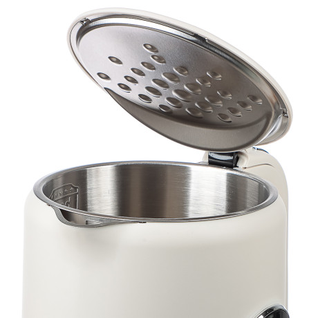 LEBEN Чайник электрический 1,7л двойные стенки пластик/нерж сталь, поддерж.температуры, оливк.и беж.