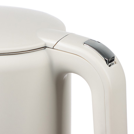 LEBEN Чайник электрический 1,7л двойные стенки пластик/нерж сталь, поддерж.температуры, оливк.и беж.