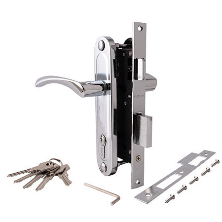 Замок врез 1223/60-CR AVERS (хром) с ручками  \20