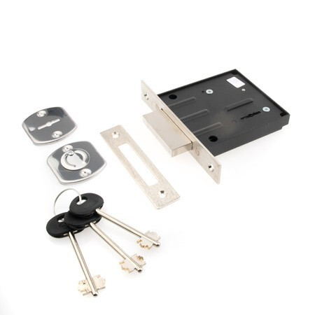 Замок врез ЗВ8-801 3 ключа!! (сувальдный, плоский засов) Меттэм  \20