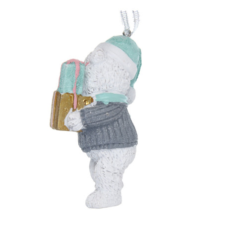 СНОУ БУМ Декоративная подвеска "Мишка", 10 см, полистоун, 2 дизайна