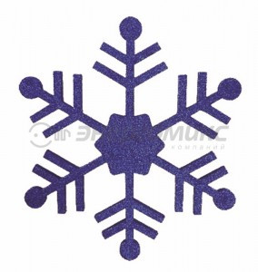 "Фигура елочная "Снежинка классическая", 66 см, цвет синий502-373 Neon Night