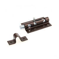 Засов накл. &quot;Делга&quot; Круглый ригель под замок (Медь)   \35